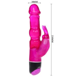 BAILE - WAVES OF PLEASURE FANTASY VIBRADOR CON RABBIT LILA 23 CM - Image 3