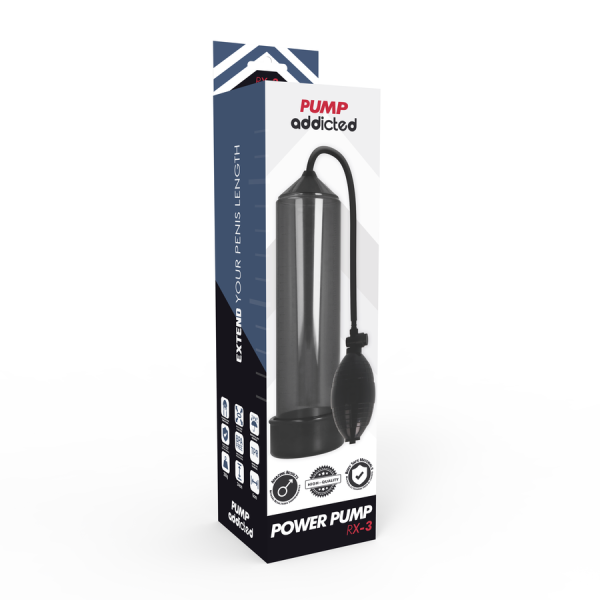 BOMBA PARA O PÉNIS RX3 MANUAL (PRETO)