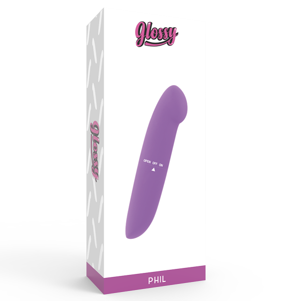 VIBRADOR GLOSSY PHIL (LILÁS) 3 VIBRADOR GLOSSY PHIL (LILÁS)
