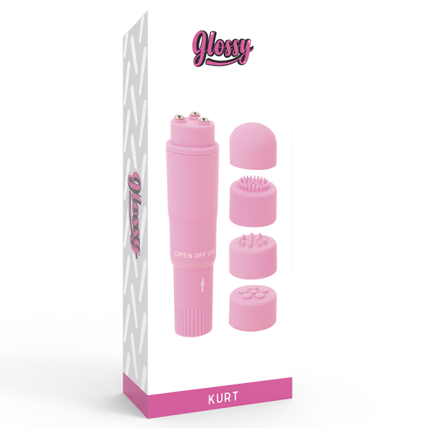 GLOSSY - POCKET KURT MASAJEADOR ROSA 3 GLOSSY - POCKET KURT MASAJEADOR ROSA