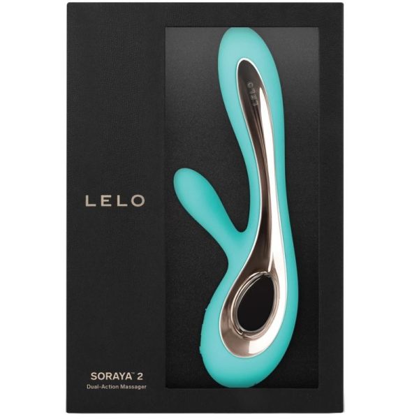 VIBRADOR RABBIT SORAYA 2 (VERDE ÁGUA)