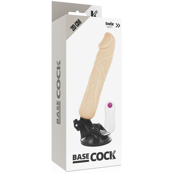 VIBRADOR REALÍSTICO BASECOCK (COM COMANDO) | 20 CM