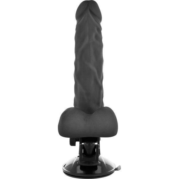 VIBRADOR REALÍSTICO ARTICULÁVEL PRETO (COM COMANDO) | 21 CM