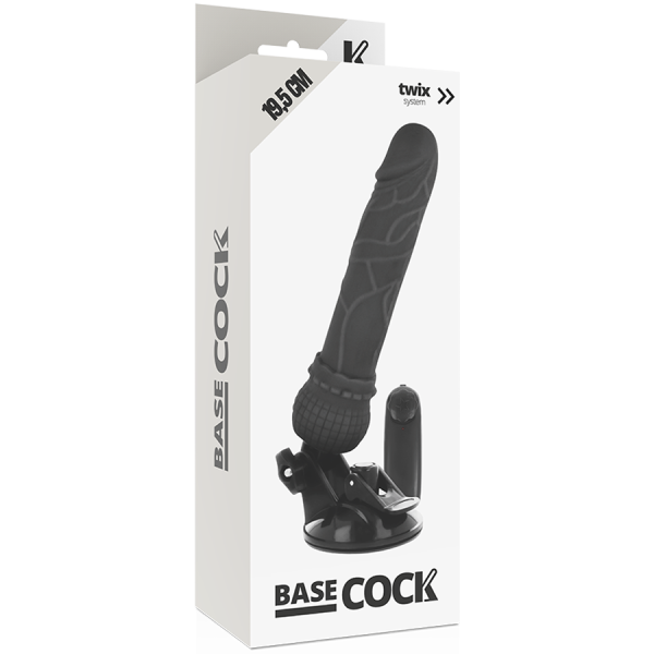 VIBRADOR REALÍSTICO ARTICULÁVEL PRETO (COM COMANDO) | 19,5 CM