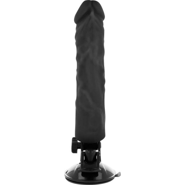 VIBRADOR REALÍSTICO BASECOCK PRETO (COM COMANDO) | 21 CM