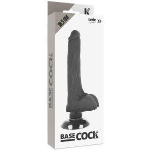 VIBRADOR REALÍSTICO BASECOCK PRETO (COM COMANDO) | 18,5 CM - Image 5
