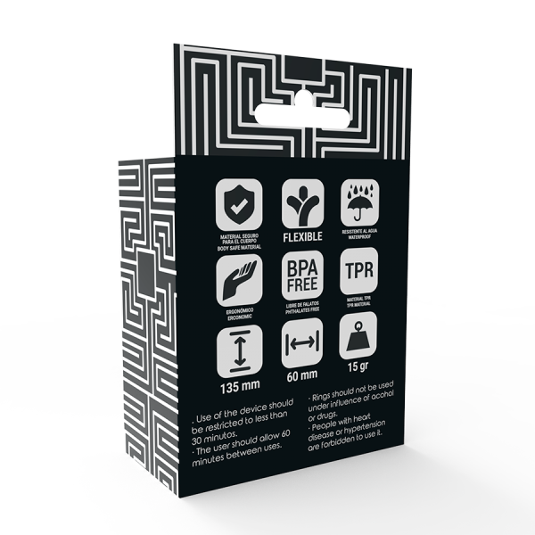 SET DE 3 ANÉIS PARA O PÉNIS E TESTÍCULOS #2 (TRANSPARENTE)