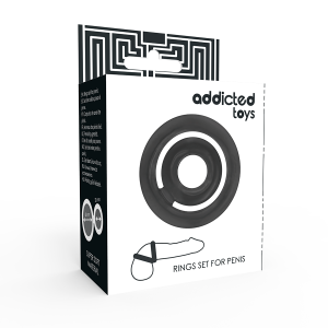 ANEL PARA O PÉNIS E TESTÍCULOS POTENZ (PRETO) - Image 4