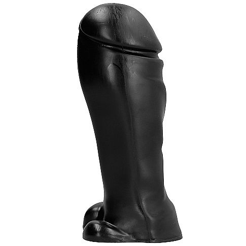 DILDO PONTA LARGA ALL BLACK | 22 CM