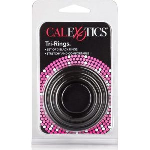 SET DE 3 ANÉIS PARA O PÉNIS CALEXOTICS (PRETO) - Image 2
