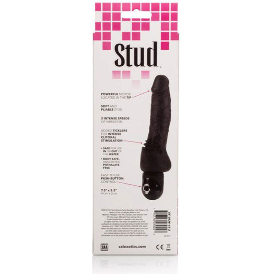 VIBRADOR REALÍSTICO POWER STUD CLITERRIFIC (PRETO)