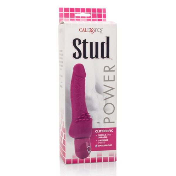 VIBRADOR REALÍSTICO POWER STUD CLITERRIFIC (ROSA)
