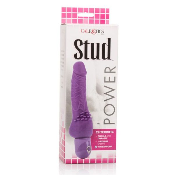 VIBRADOR REALÍSTICO POWER STUD CLITERRIFIC (LILÁS)