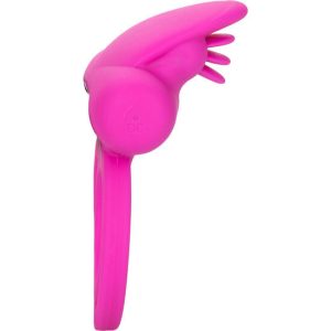 ANEL PARA O PÉNIS DUAL CLIT FLICKER (ROSA) - Image 2