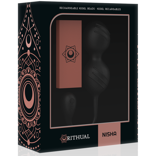 BOLAS DE KEGEL VIBRATÓRIAS NISHA (PRETO)