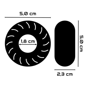 ANEL PARA O PÉNIS E TESTÍCULOS PR08 | 5 CM - Image 3