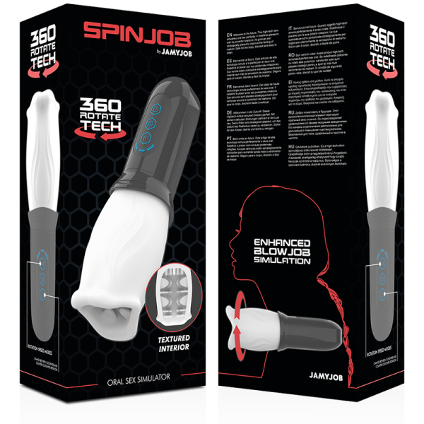 MASTURBADOR MASCULINO SPINJOB (COM ROTAÇÃO)