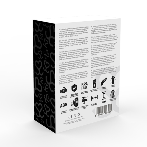 BALA VIBRATÓRIA EM FORMA DE BATOM IVY (PRETO)