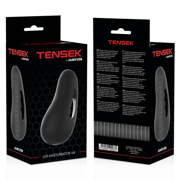 MASTURBADOR MASCULINO TENSEK 4 (PRETO)