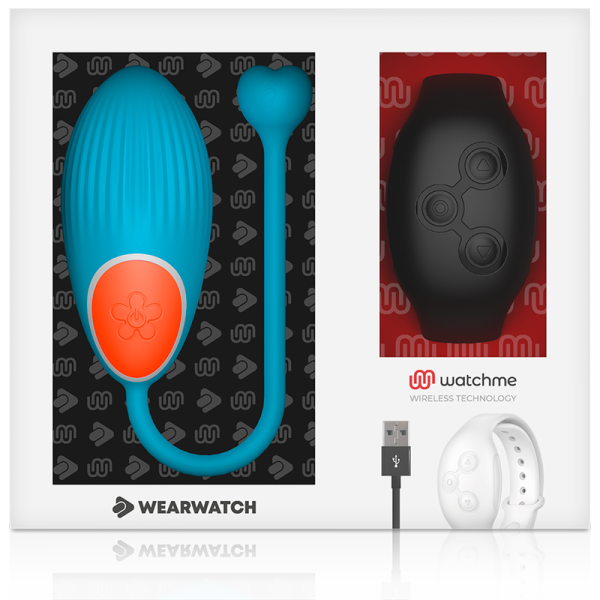 OVO VIBRATÓRIO WEARWATCH COM CONTROLO REMOTO (AZUL / AZEVICHE)