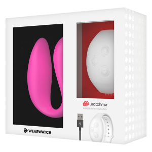 VIBRADOR PARA CASAL WEARWATCH COM CONTROLO REMOTO (FÚCSIA / NEVE) - Image 6