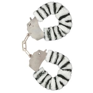 ALGEMAS COM PELÚCIA FURRY FUN ZEBRA TOYJOY - Image 1