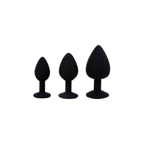 CONJUNTO DE JOIAS PARA TREINO ANAL PRETO CANDY LUST - Image 1