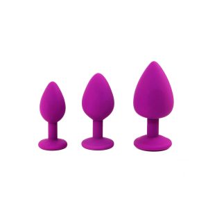 CONJUNTO DE JOIAS PARA TREINO ANAL ROXO CANDY LUST - Image 1