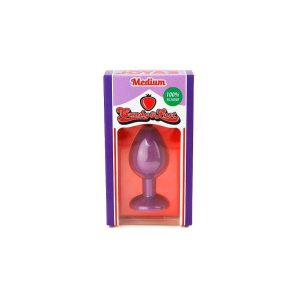 PLUG ANAL DE SILICONE COM JOIA ROXO CANDY LUST - Image 4