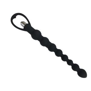 TIRA DE PÉROLAS ANAIS COM VIBRAÇÃO MARAMBA PRETO INTIMEN - Image 1