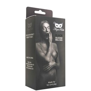 MORDAÇA COM BOLA DE SILICONE PRETA ARGUS FETISH ARGUS TOYS - Image 2