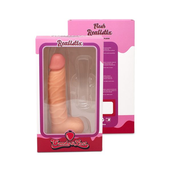 DILDO REALISTICO REALISTIX MOD.3 22CM CANDY LUST