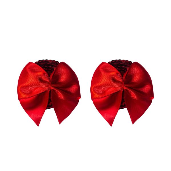 TAPA MAMILOS COM LAÇOS BURLESQUE BLAZE VERMELHO LOLA GAMES