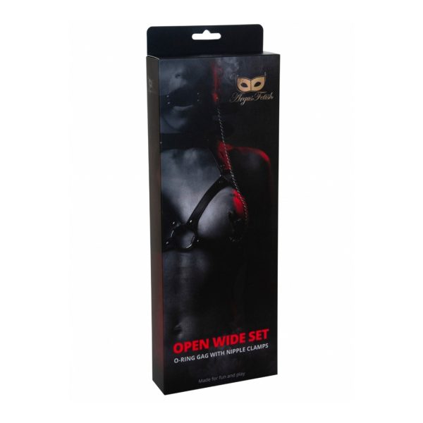 MORDAÇA COM ANEL E PINÇAS PARA MAMILOS OPEN WIDE SET ARGUS FETISH ARGUS TOYS 3 MORDAÇA COM ANEL E PINÇAS PARA MAMILOS OPEN WIDE SET ARGUS FETISH ARGUS TOYS