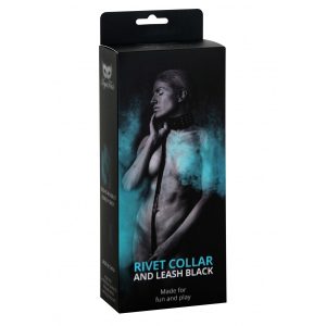 COLEIRA E TRELA PRETA RIVET ARGUS TOYS - Image 4