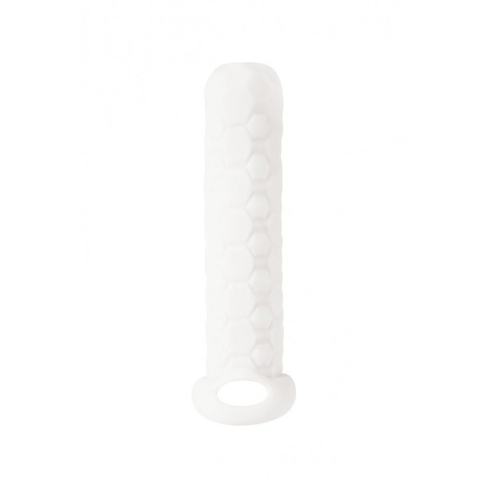 Flame Love Shop 4 MANGA COM EXTENSÃO PARA O PÉNIS HOMME LONG BRANCO LOLA GAMES 9-12CM