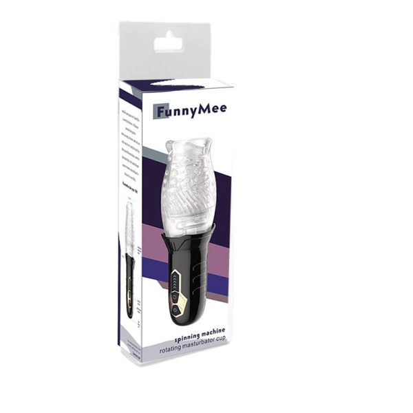 MASTURBADOR COM VIBRAÇÃO E ROTAÇÃO SPINNING MACHINE V 2.0 FUNNY MEE