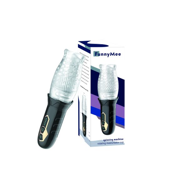 MASTURBADOR COM VIBRAÇÃO E ROTAÇÃO SPINNING MACHINE V 2.0 FUNNY MEE