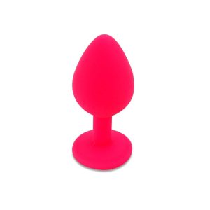 PLUG ANAL DE SILICONE COM JOIA ROSA CANDY LUST - Image 4