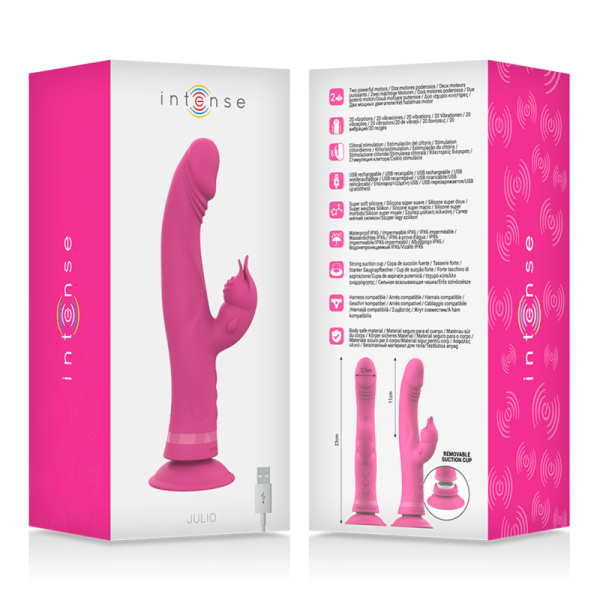 VIBRADOR RABBIT JULIO (ROSA)