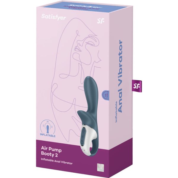 BOMBA DE AR INSUFLÁVEL SATISFYER BOOTY 2 (CINZENTO)