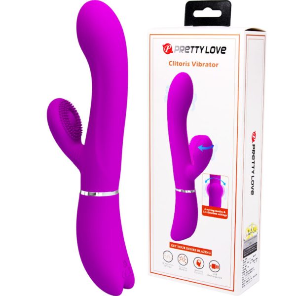 VIBRADOR COM ESTIMULADOR DE CLÍTORIS