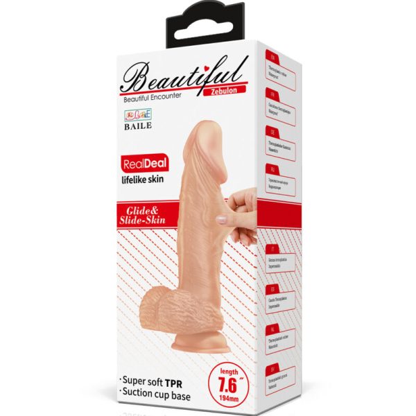 DILDO REALÍSTICO ZEBULON (FLEXÍVEL) | 19.4 CM 7 DILDO REALÍSTICO ZEBULON (FLEXÍVEL) | 19.4 CM