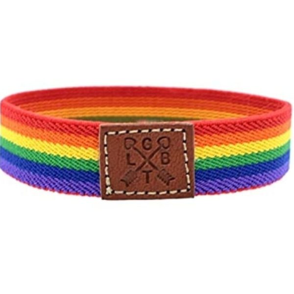 PULSEIRA DE BORRACHA BANDEIRA LGBT