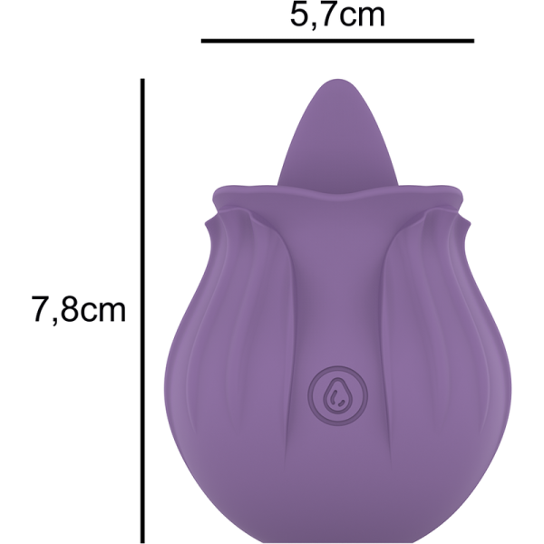 ESTIMULADOR DE CLÍTORIS COM LÍNGUA VIOLET (BASE MAGNÉTICA)
