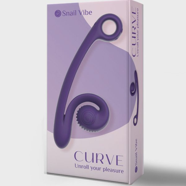 VIBRADOR SNAIL VIBE CURVE (ROXO)