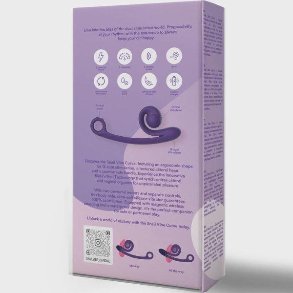 VIBRADOR SNAIL VIBE CURVE (ROXO)