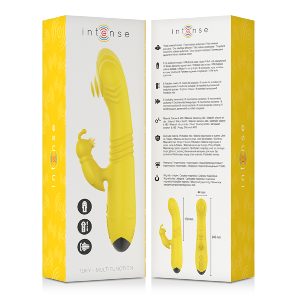 VIBRADOR RABBIT TOKY UP AND DOWN (AMARELO)