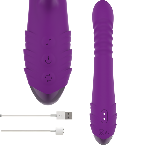 VIBRADOR RABBIT IGGY UP AND DOWN (ROXO)