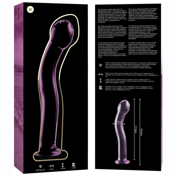 PLUG ANAL CRISTAL NEBULA #18 (ROSA) | 18,5CM